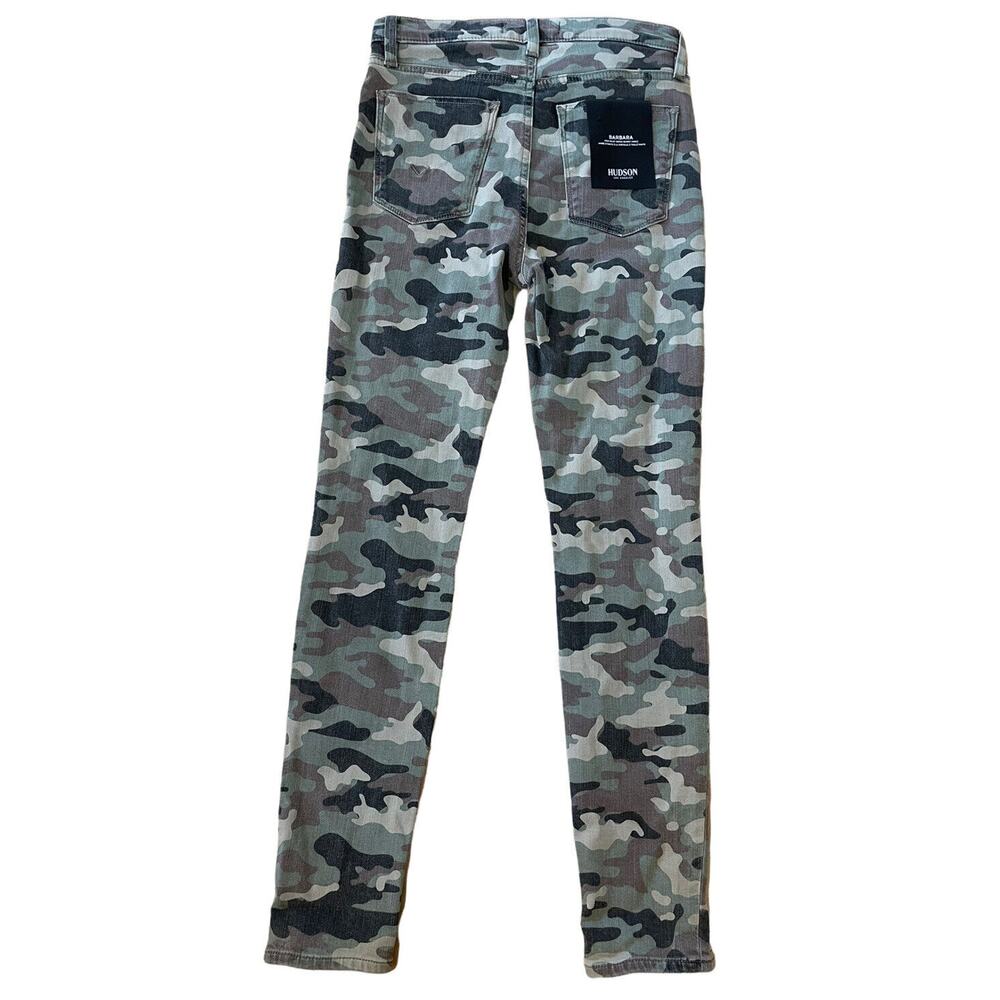 Hudson Women's Size 26 Jeans Barbara Super Skinny Camo Pants - Picture 5 of 8